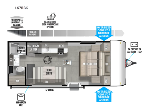 Salem FSX 167RBK Floorplan