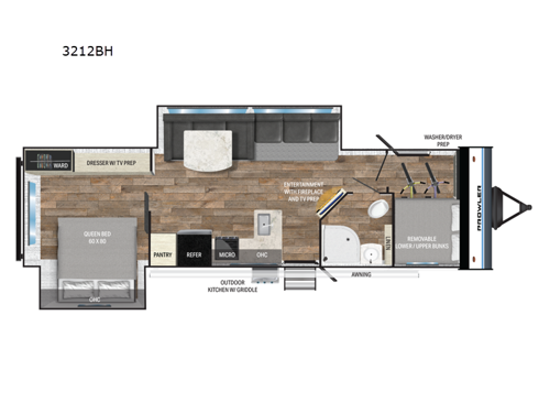 Prowler 3212BH Floorplan