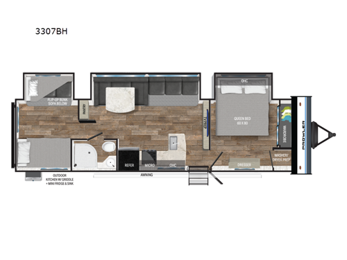 Prowler 3307BH Floorplan