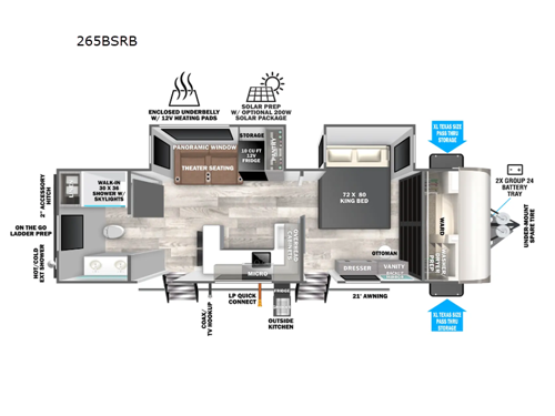 Salem Hemisphere 265BSRB Floorplan Image