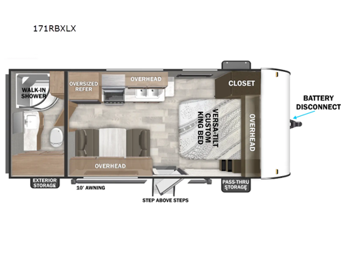 Salem Cruise Lite 171RBXLX Floorplan Image