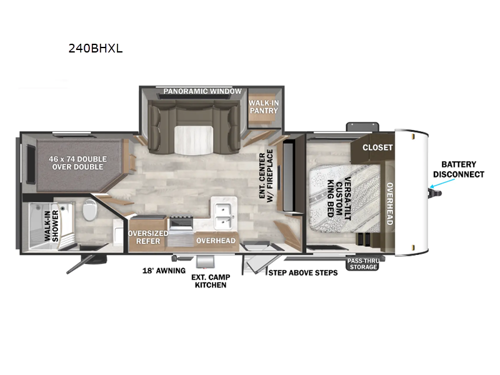 Salem Cruise Lite 240BHXL Floorplan Image