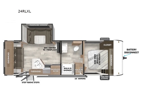 Salem Cruise Lite 24RLXL Floorplan Image