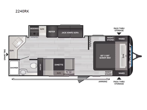 Bullet Classic 2240RK Floorplan