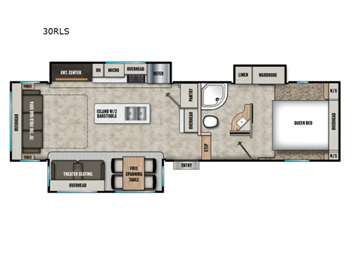 Phoenix Lite 30RLS Floorplan Image