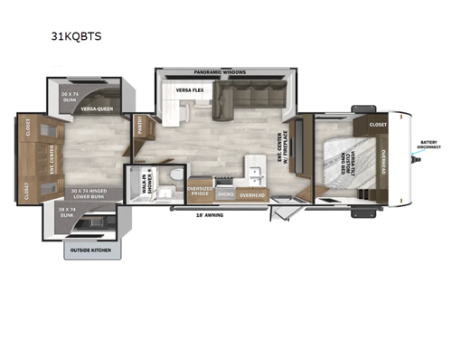 Salem 31KQBTS Floorplan