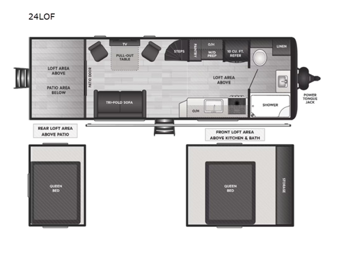 Hideout 24LOF Floorplan Image