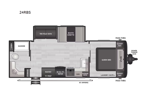 Hideout 24RBS Floorplan Image