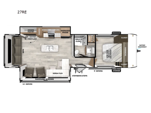 Salem 27RE Floorplan