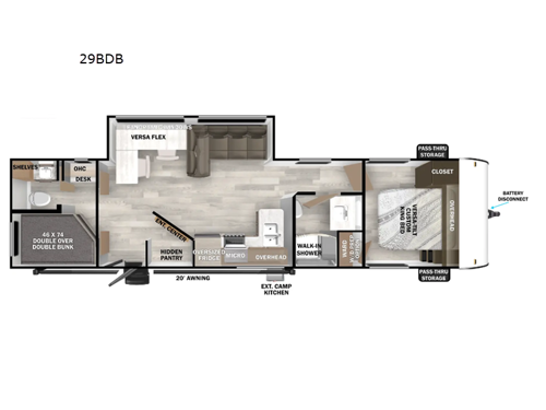 Salem 29BDB Floorplan