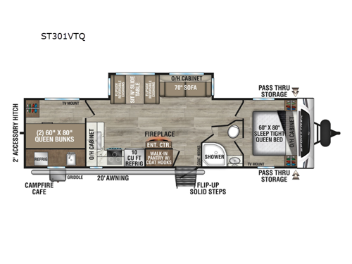 SportTrek ST301VTQ Floorplan