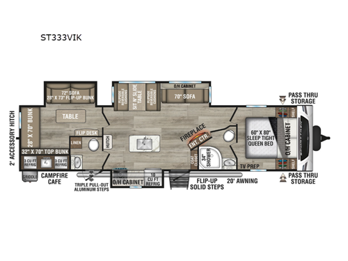 SportTrek ST333VIK Floorplan