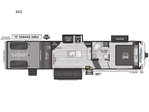 Fuzion Impact Edition 343 Floorplan Image