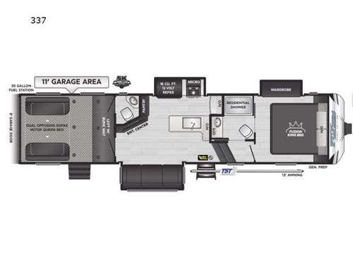 Fuzion Impact Edition 337 Floorplan Image