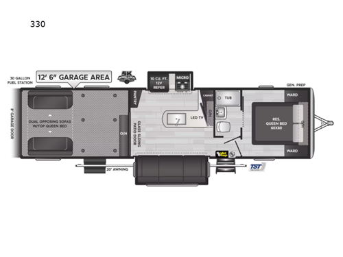 Fuzion Impact Edition 330 Floorplan Image