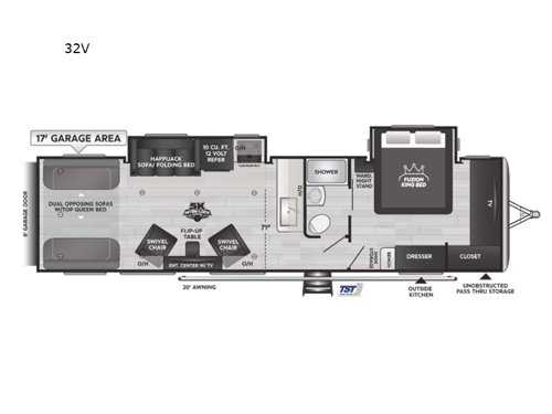 Fuzion Impact Edition 32V Floorplan Image