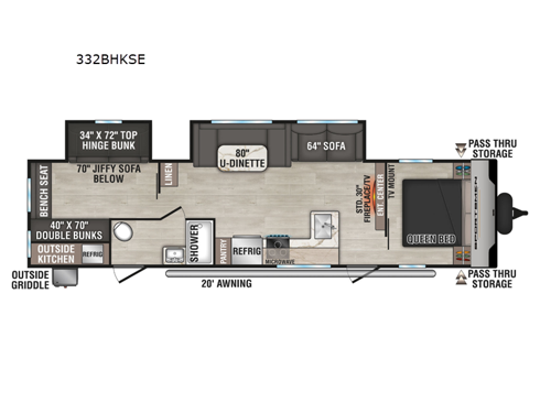 Sportsmen SE 332BHKSE Floorplan