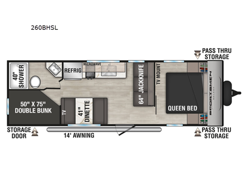 Sportsmen Select 260BHSL Floorplan