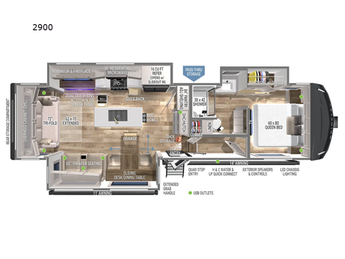 Model Z 2900 Floorplan Image