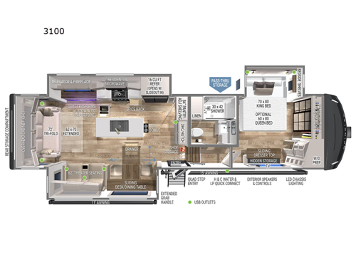 Model Z 3100 Floorplan Image