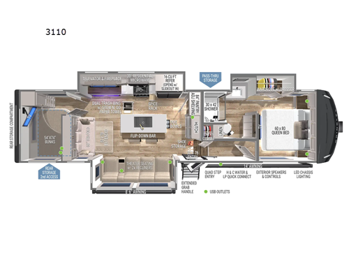 Model Z 3110 Floorplan Image