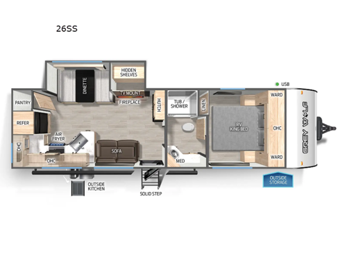 Cherokee Grey Wolf 26SS Floorplan