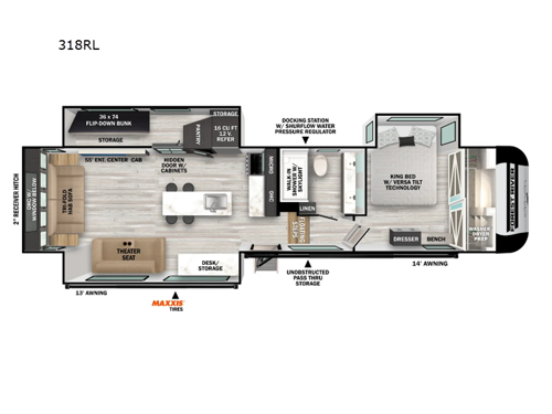 Impression 318RL Floorplan Image