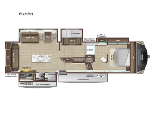 Roamer 354MBH Floorplan Image