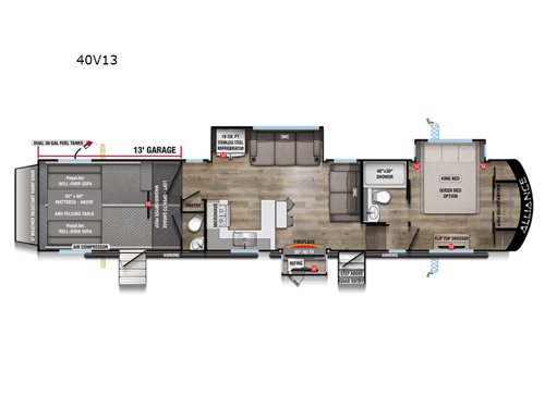 Valor 40V13 Floorplan Image