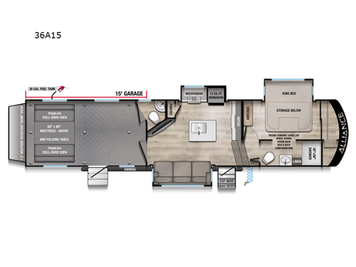 Valor All-Access 36A15 Floorplan Image