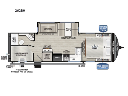 Della Terra 262BH Floorplan Image