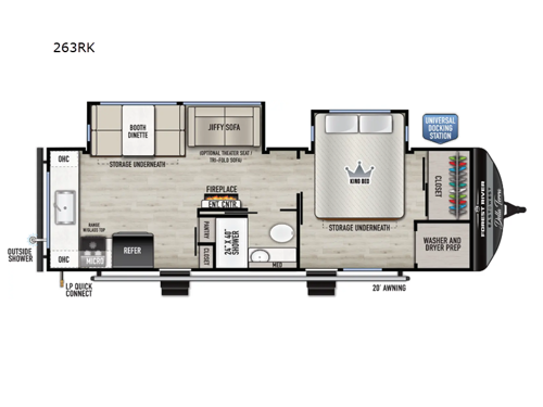 Della Terra 263RK Floorplan Image