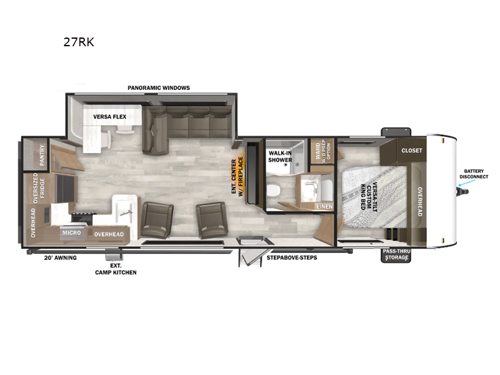 Wildwood 27RK Floorplan Image