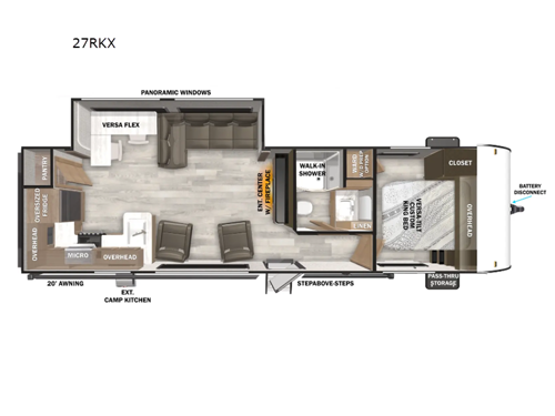 Wildwood 27RKX Floorplan Image