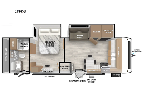 Wildwood 28FKG Floorplan Image