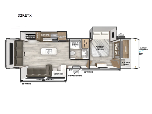 Wildwood 32RETX Floorplan Image