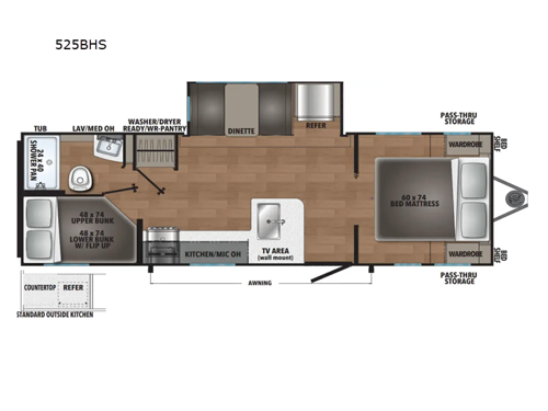 i-5 Edition 525BHS Floorplan