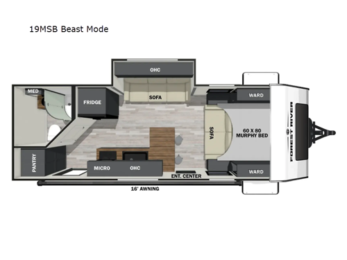 IBEX 19MSB Beast Mode Floorplan Image