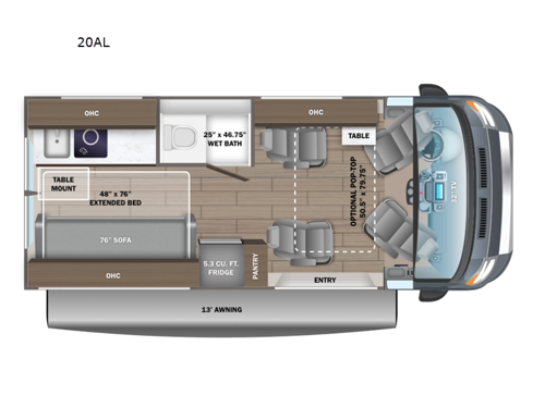 Ethos 20AL Floorplan Image