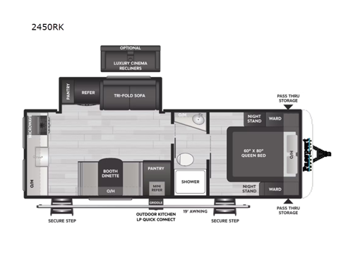 Passport Super Lite 2450RK Floorplan
