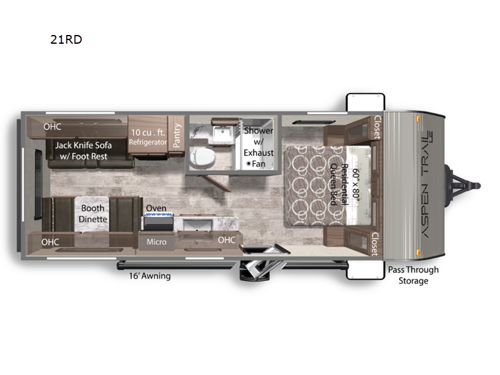 Aspen Trail LE 21RD Floorplan Image