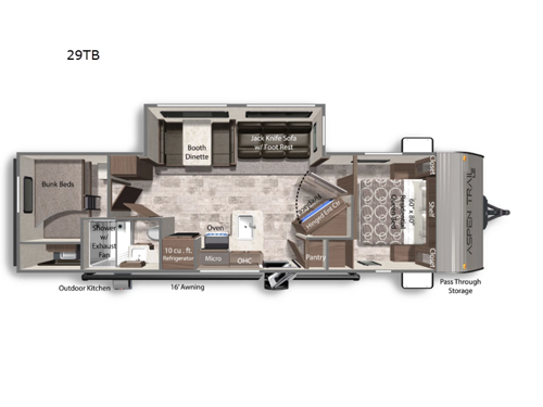 Aspen Trail LE 29TB Floorplan Image