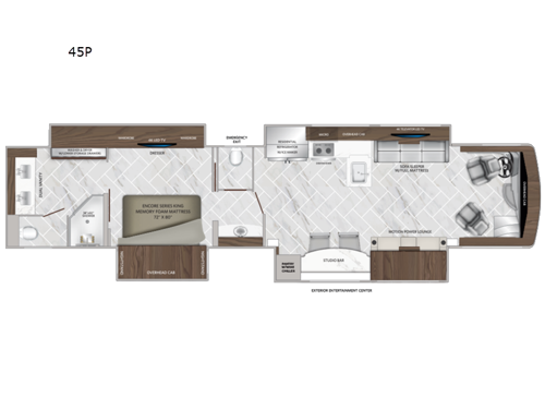 American Dream 45P Floorplan Image