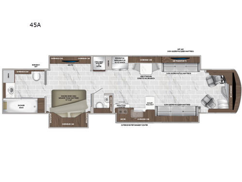 American Dream 45A Floorplan Image