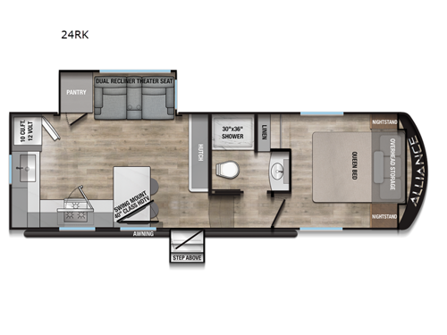 Avenue All-Access 24RK Floorplan Image