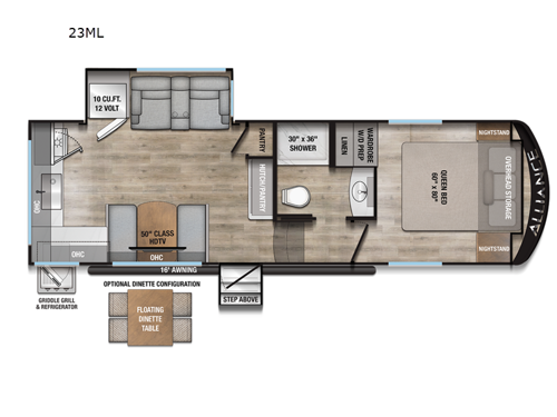 Avenue All-Access 23ML Floorplan Image