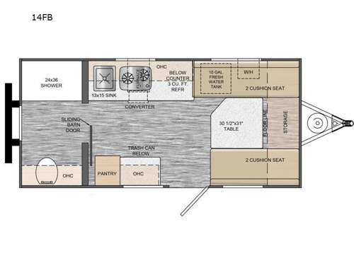 Rove Lite 14FB Floorplan Image