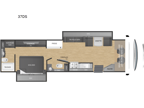 Ghost 37DS Floorplan Image