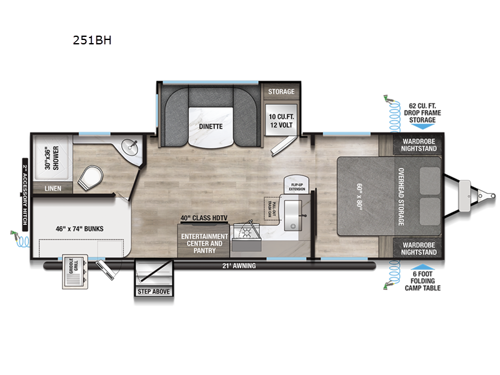 Delta 251BH Floorplan Image