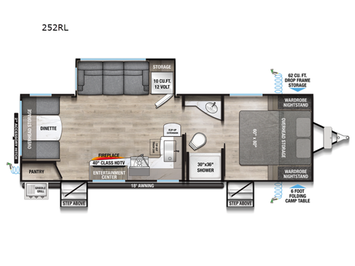 Delta 252RL Floorplan Image